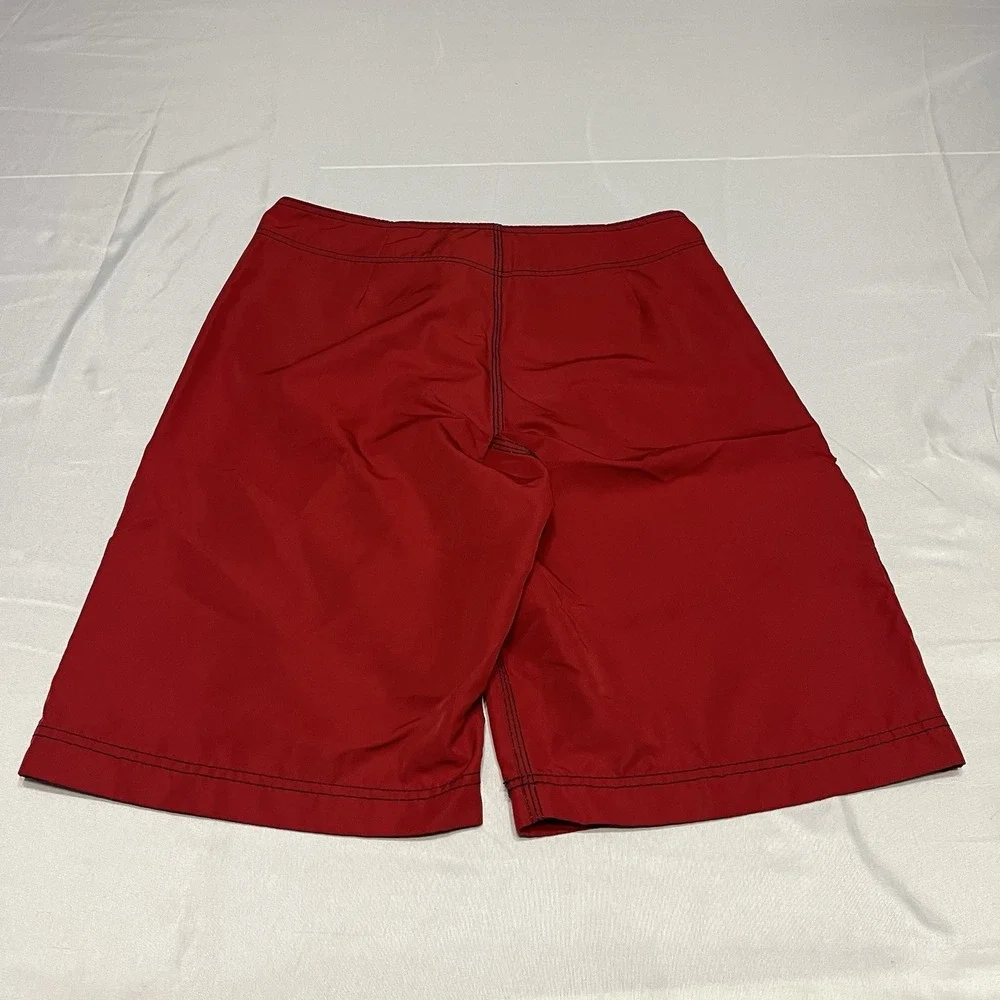 Vintage Billabong Signature Board Shorts Surf Fits Size 30 Red Cargo Y2K